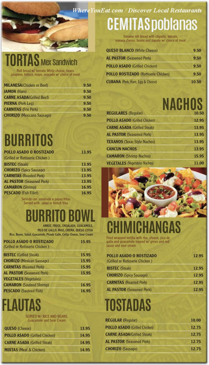 menu image