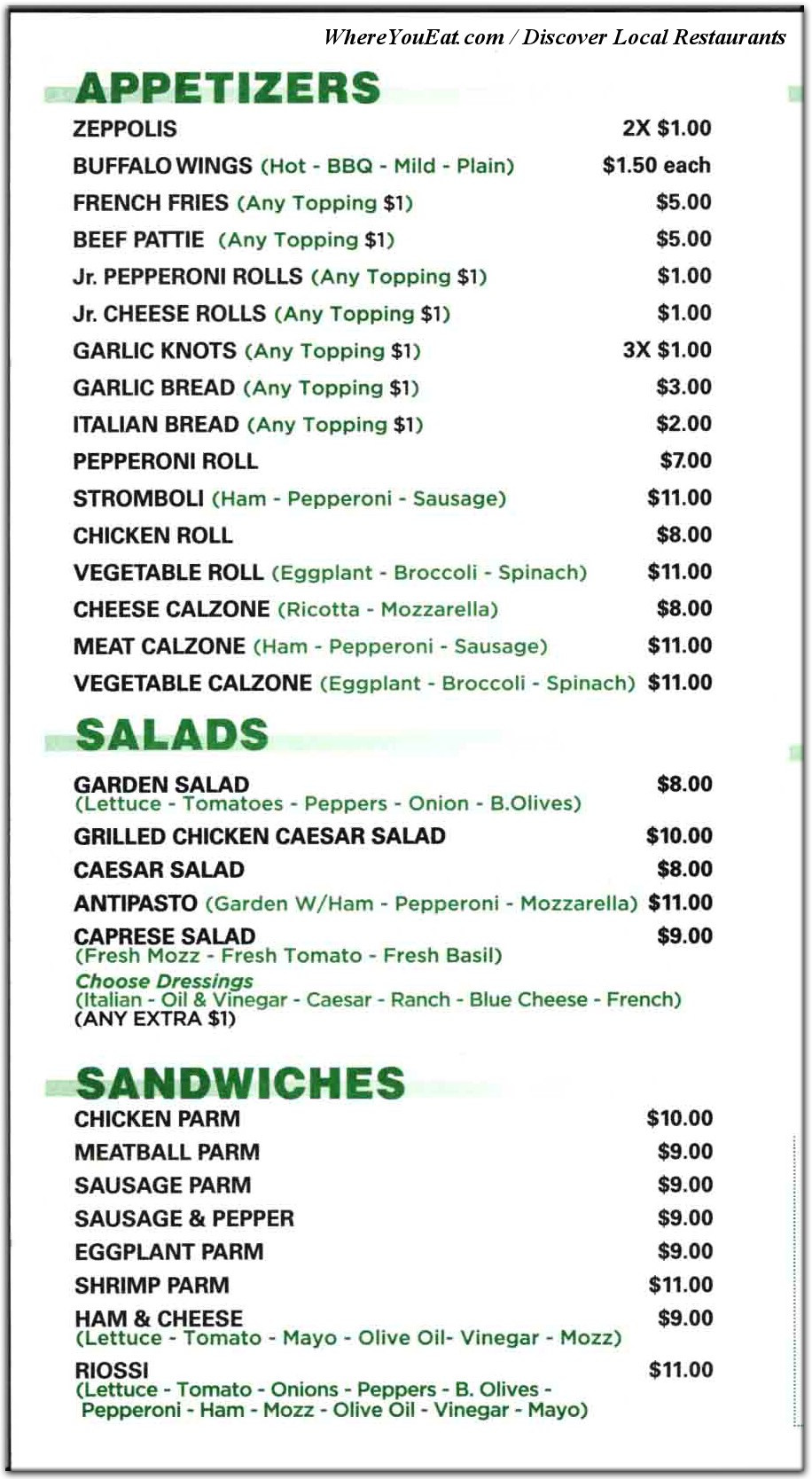 menu image