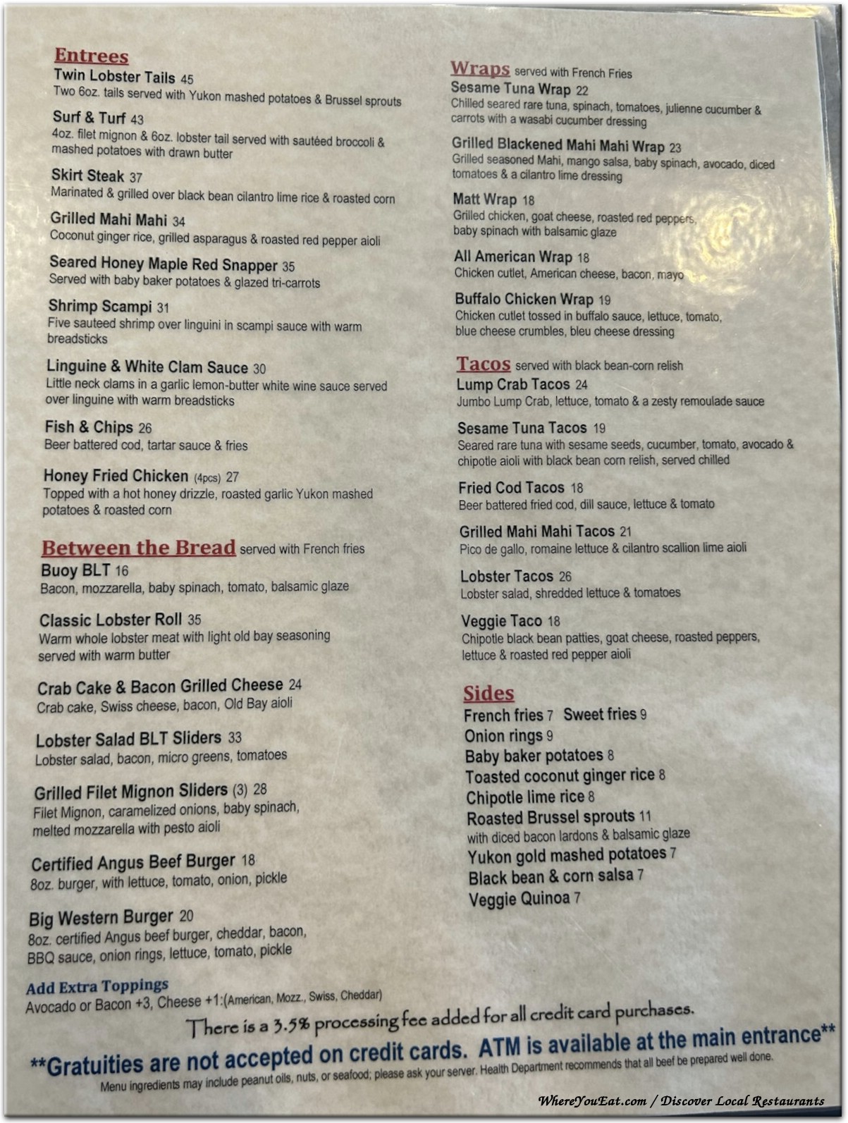 menu image