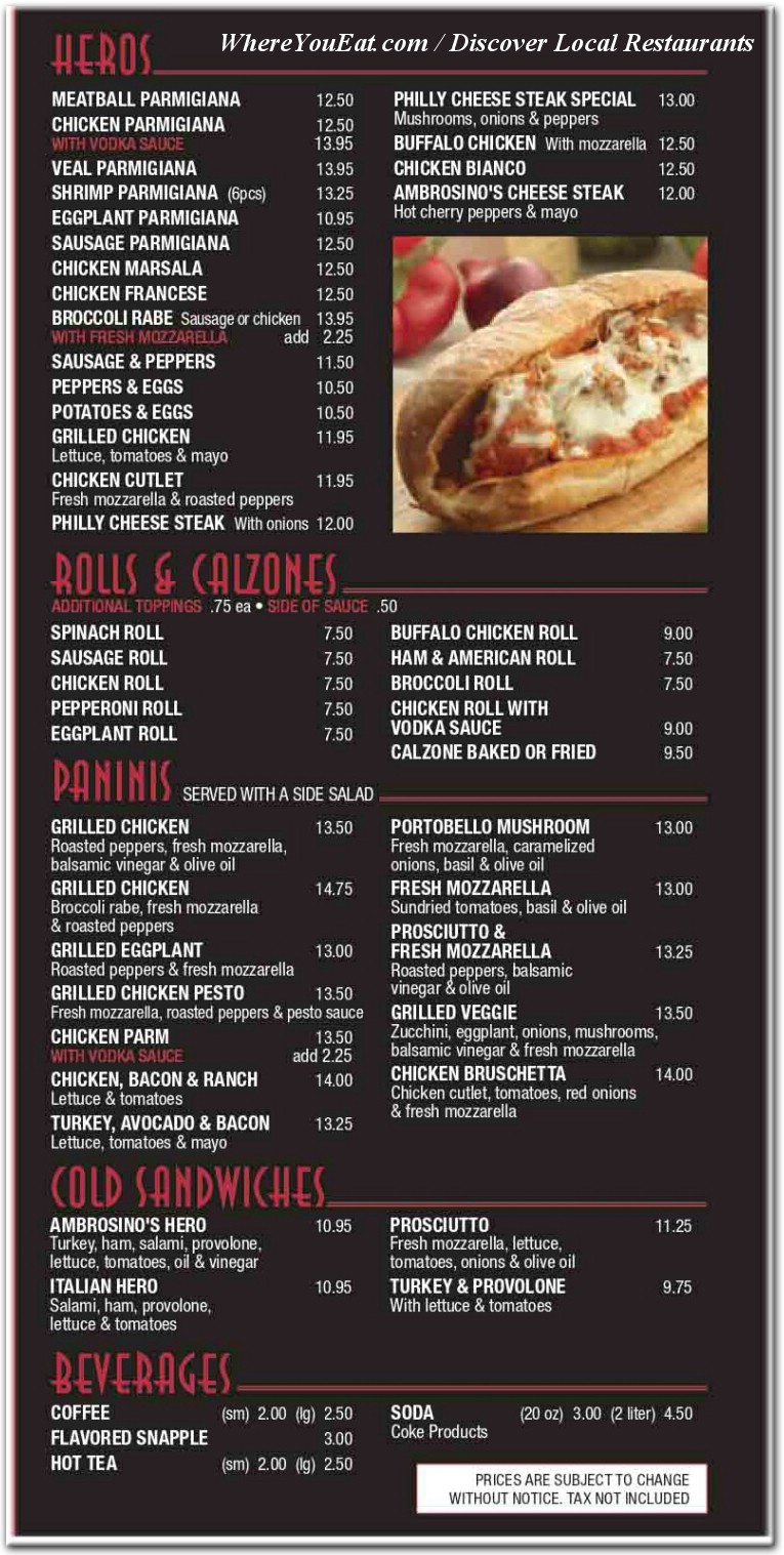 menu image