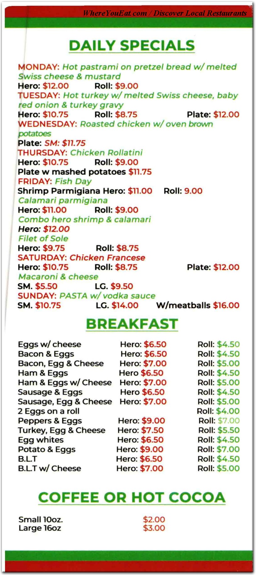 menu image