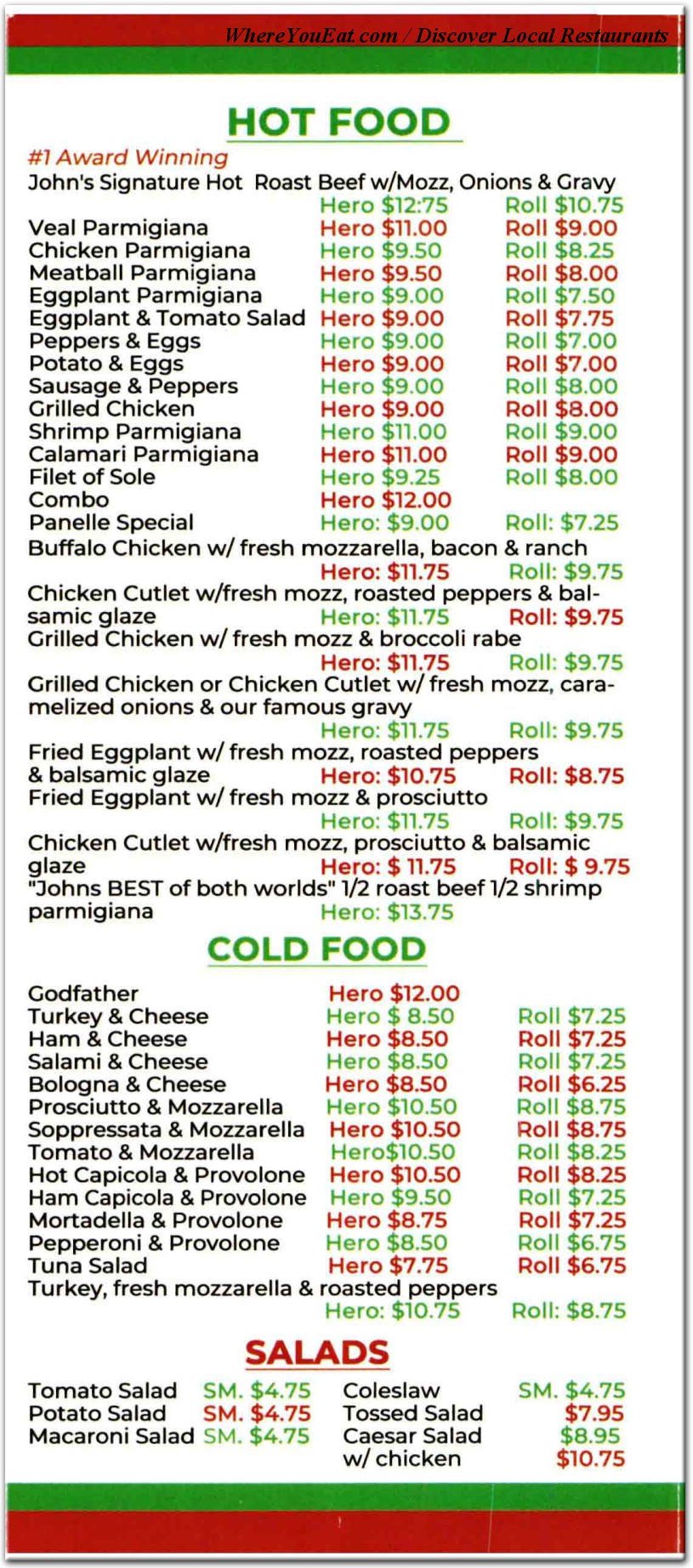 menu image