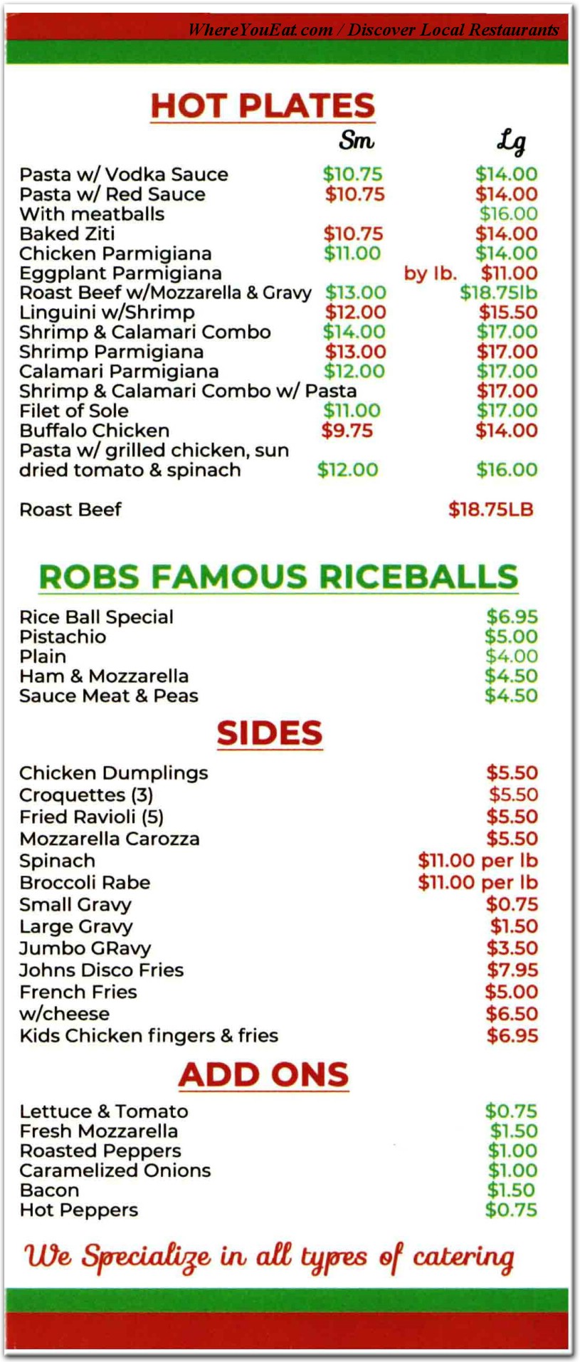 menu image