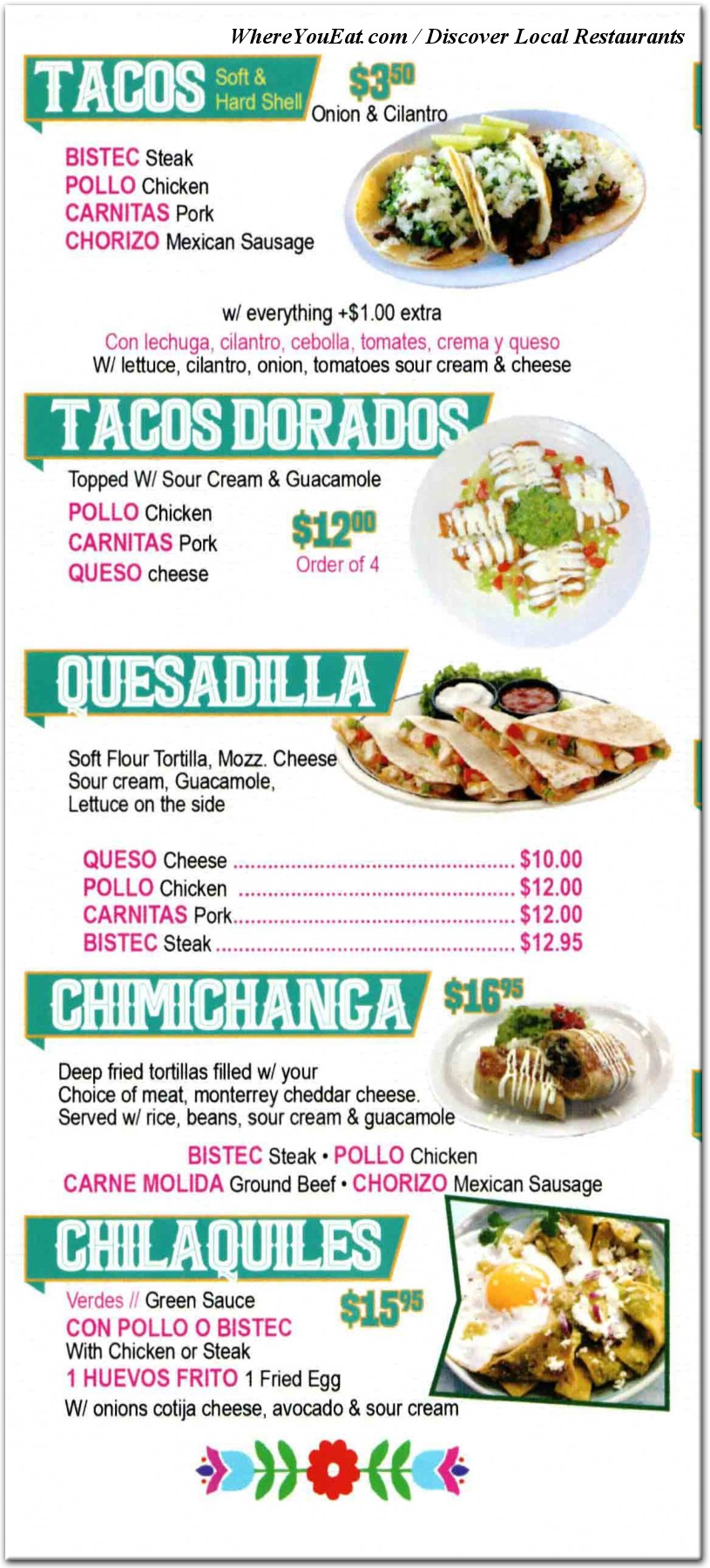 menu image