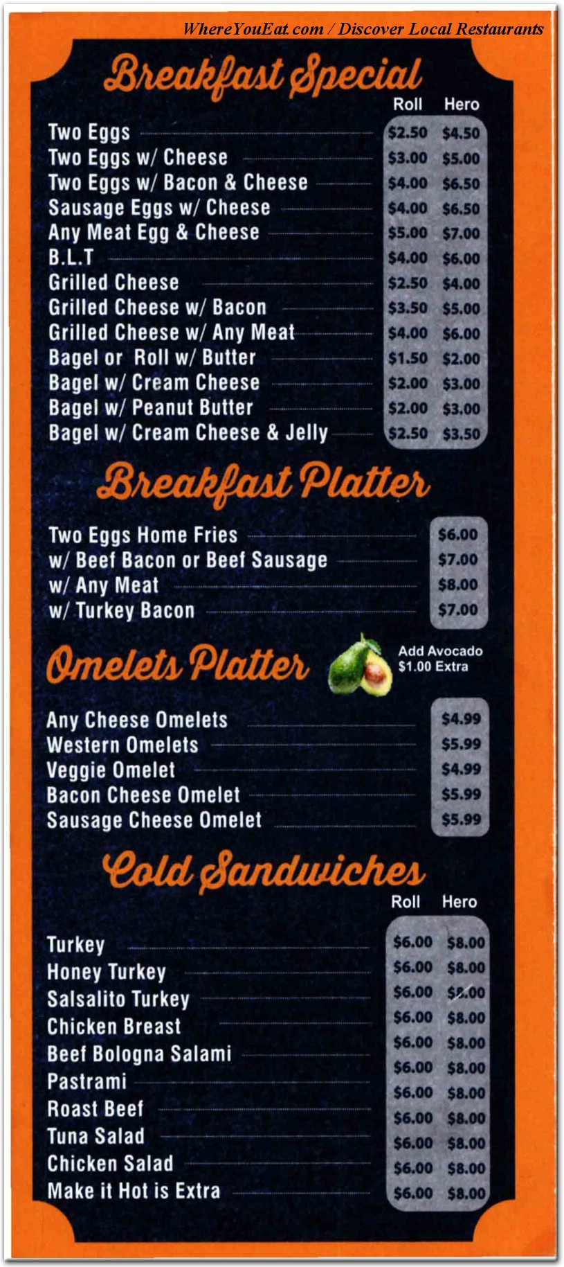 menu image