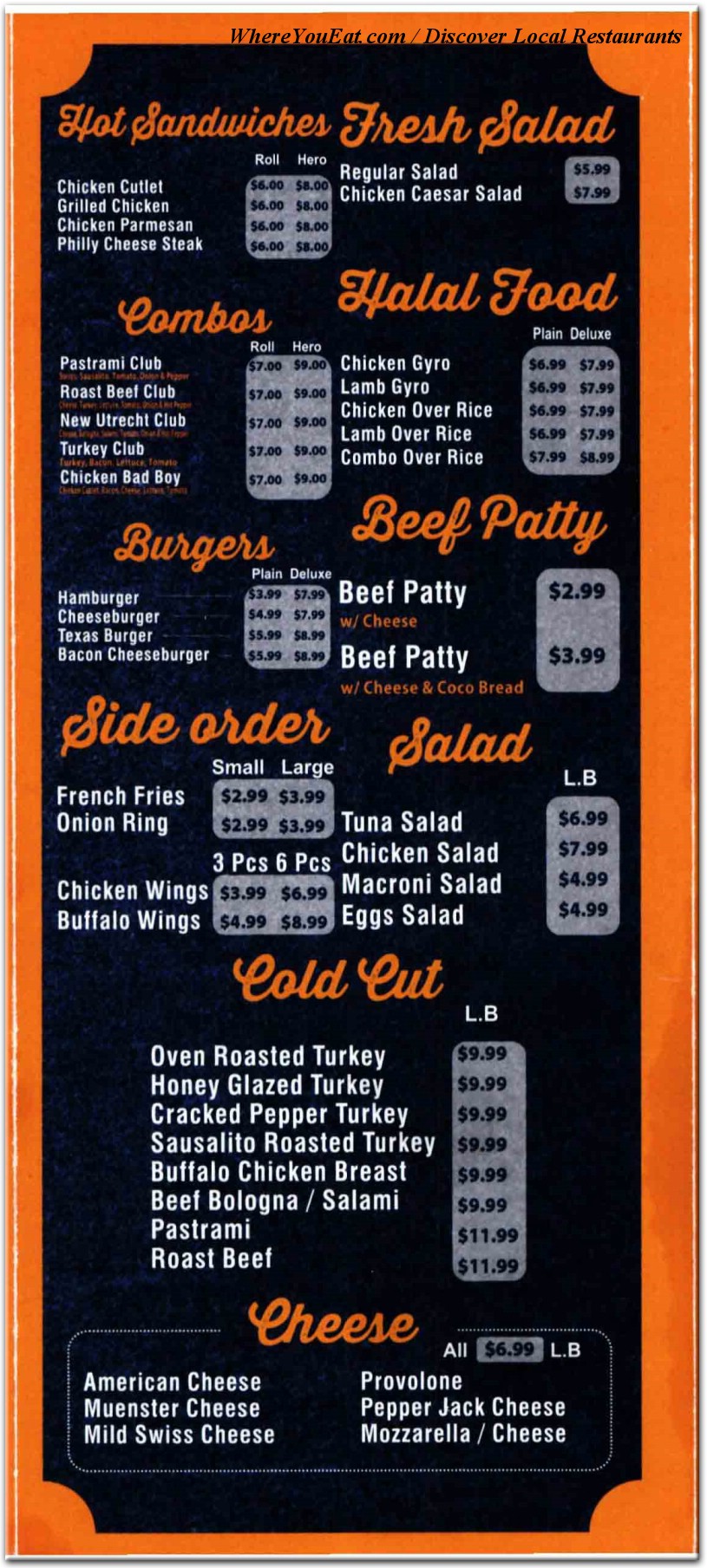 menu image