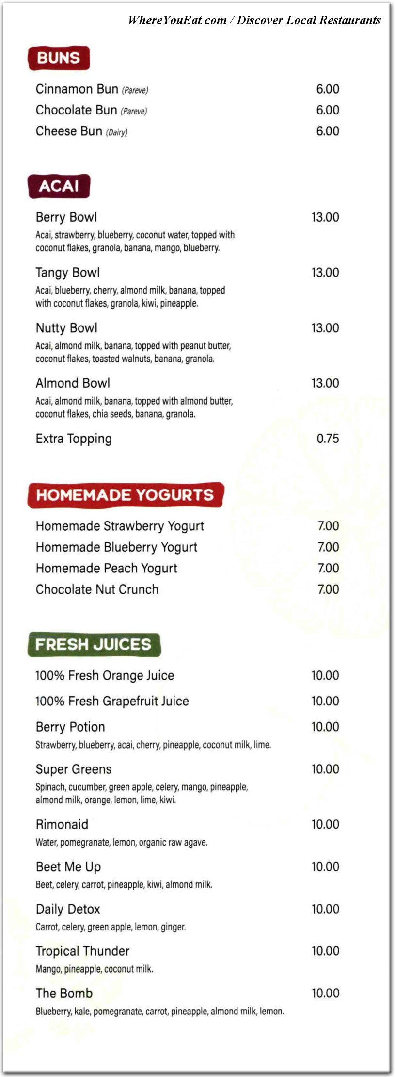 menu image