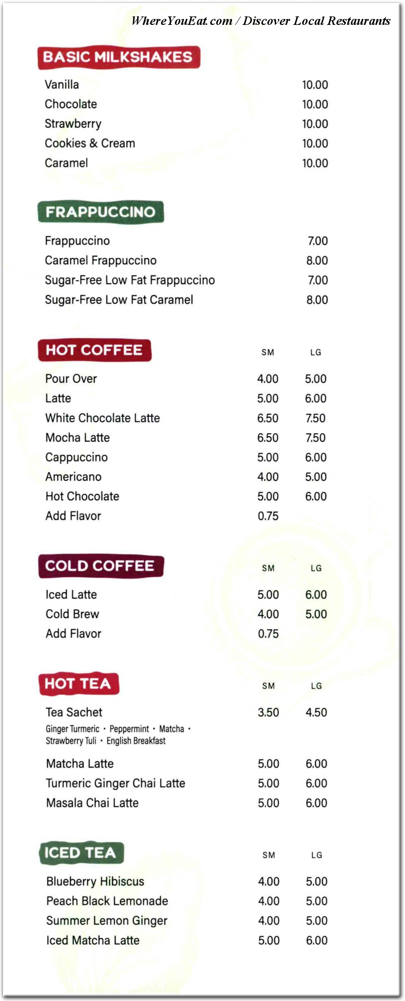 menu image