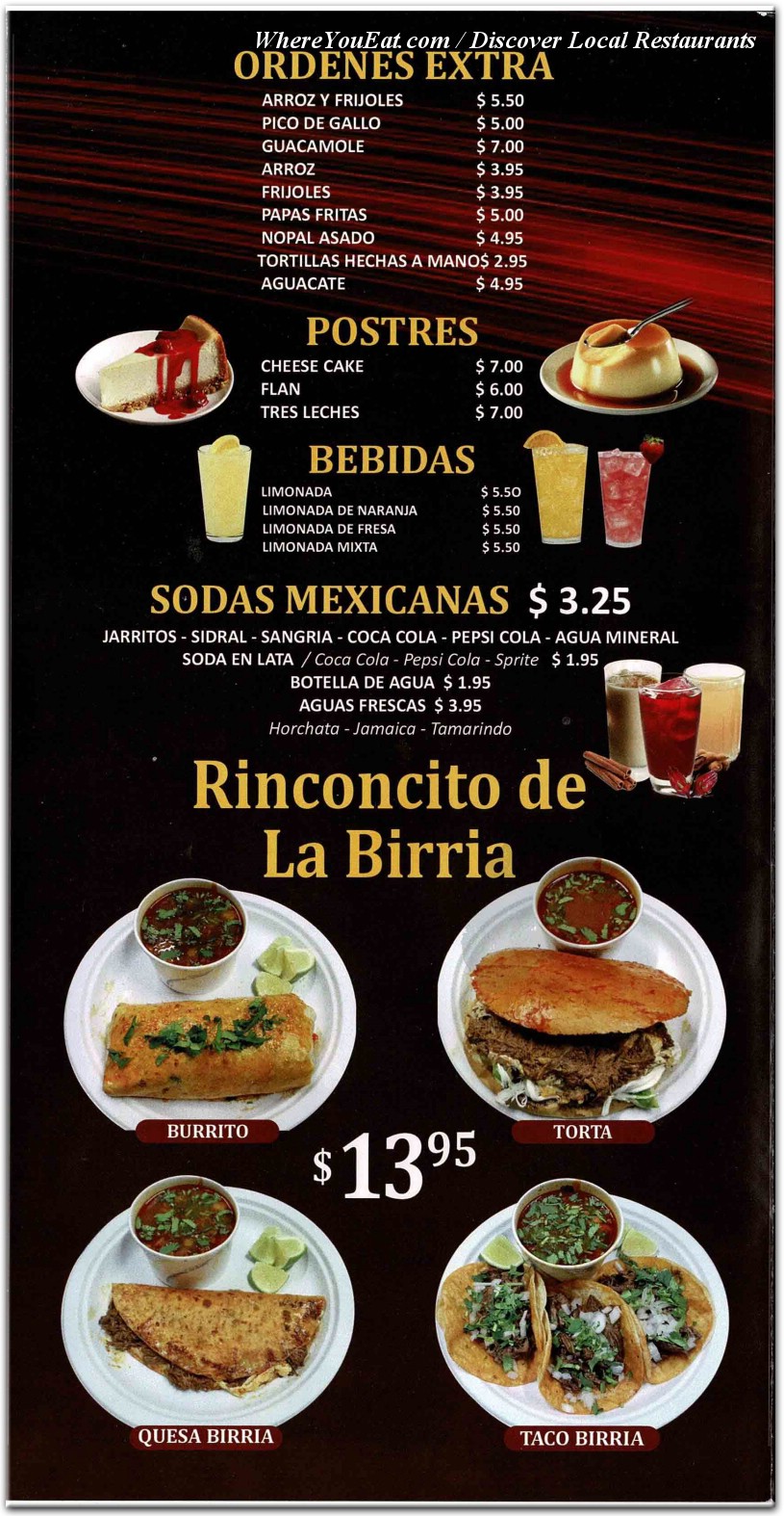 menu image