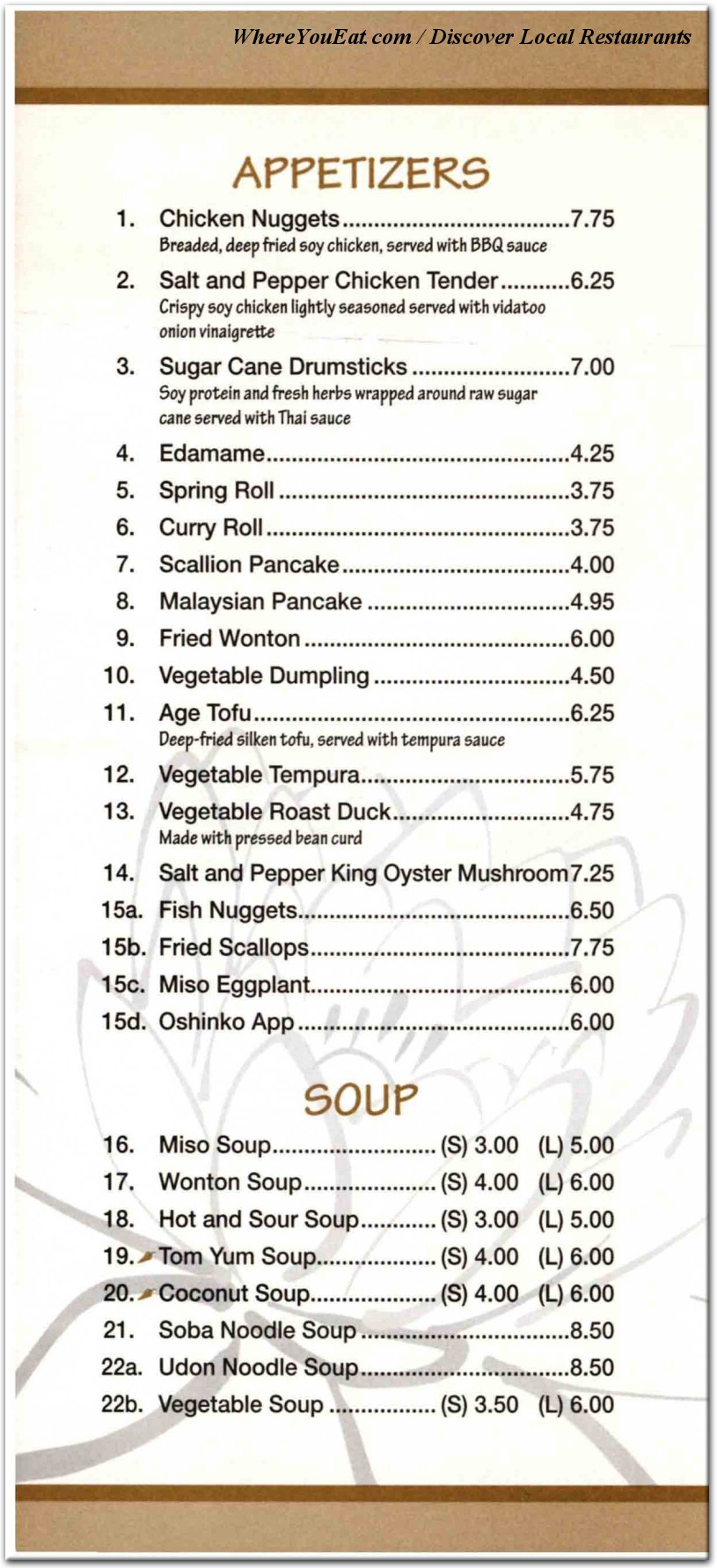 menu image