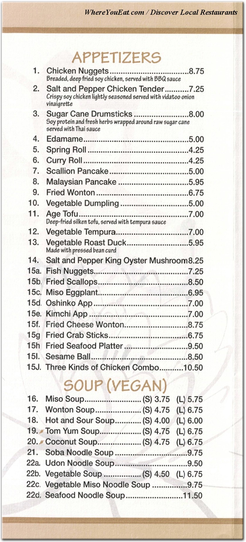 menu image