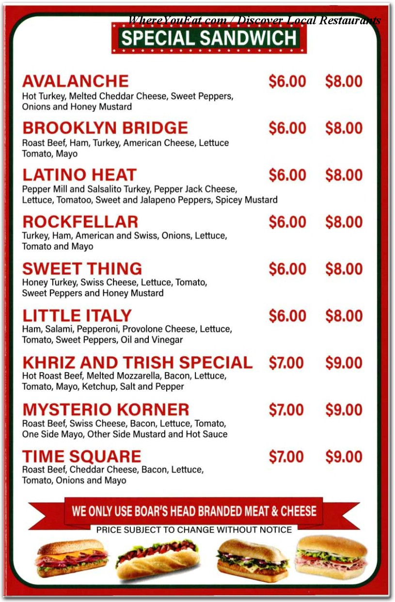 menu image