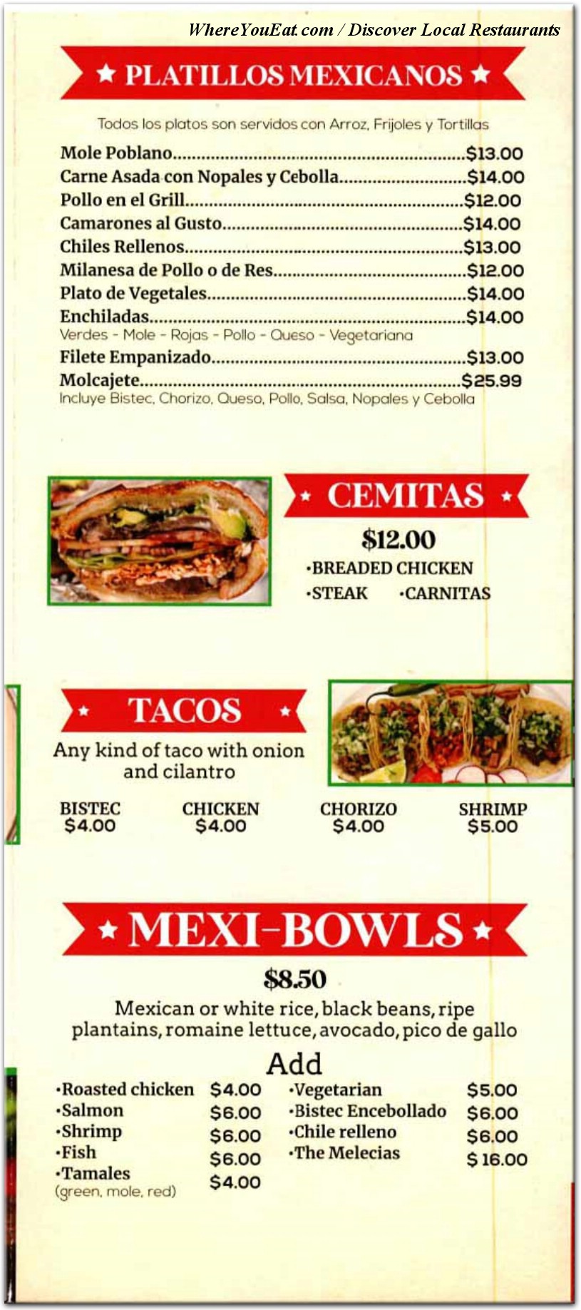 menu image