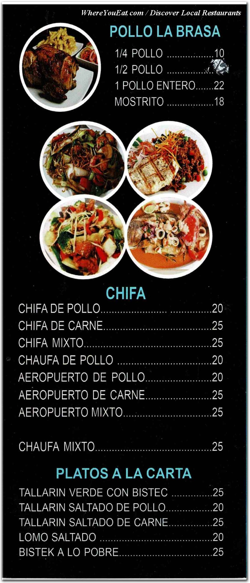 menu image