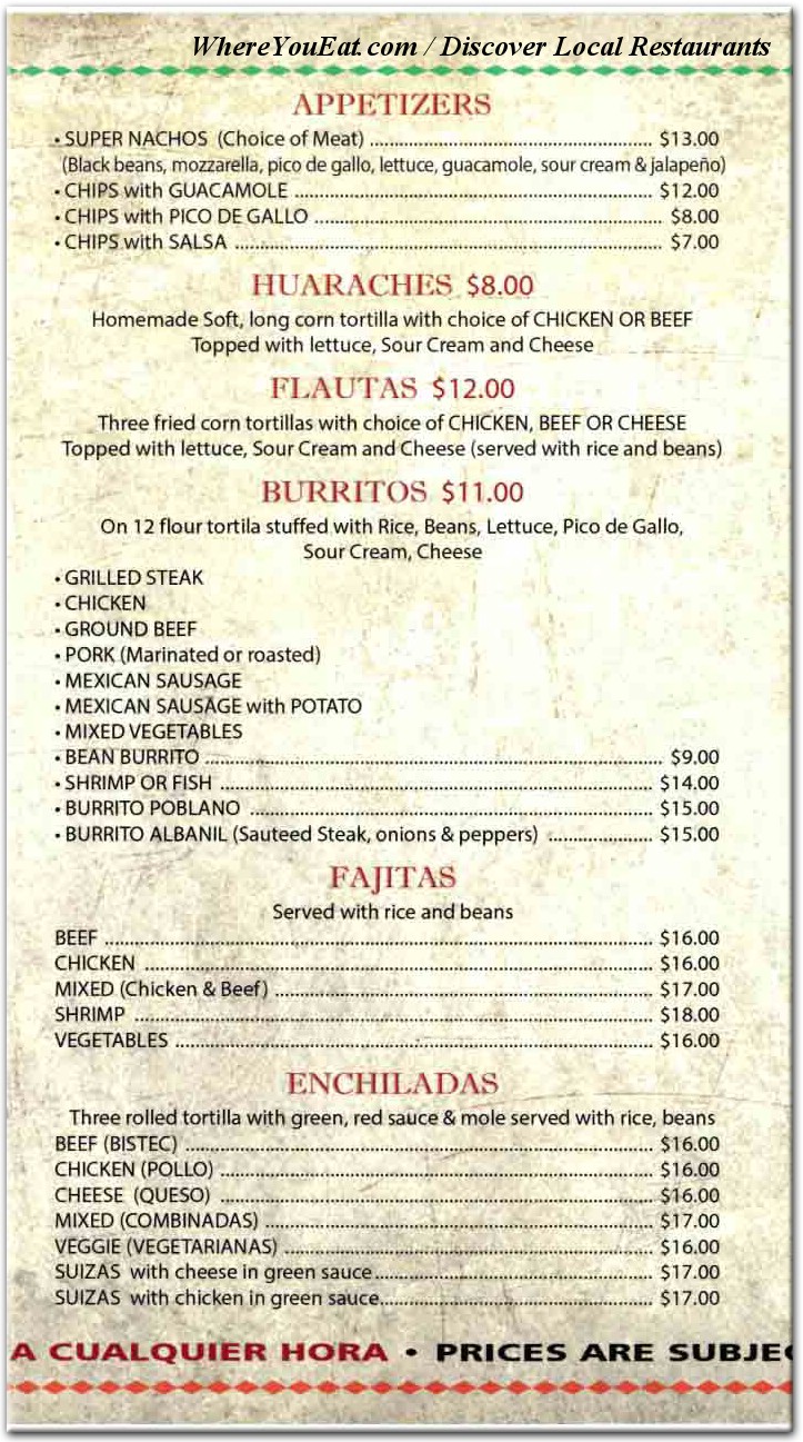 menu image