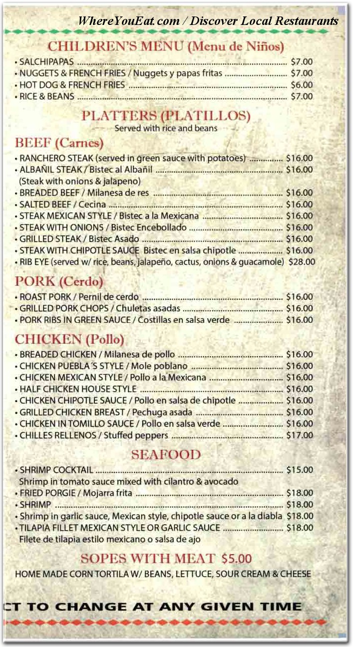 menu image