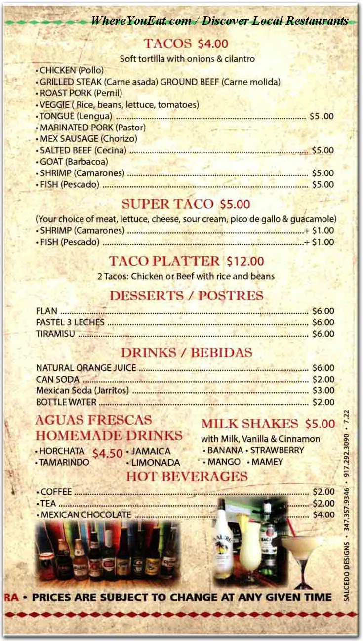 menu image