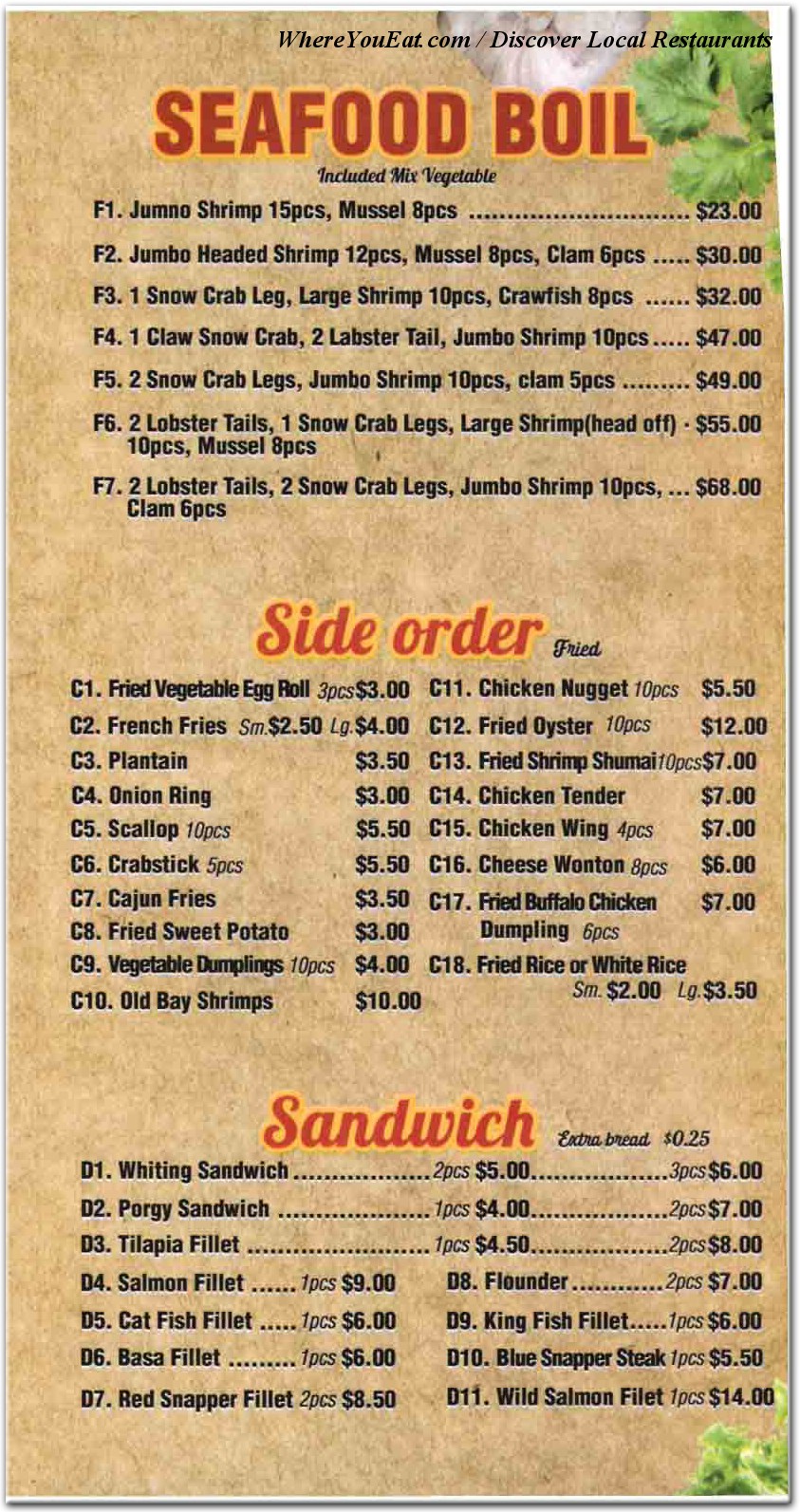 menu image