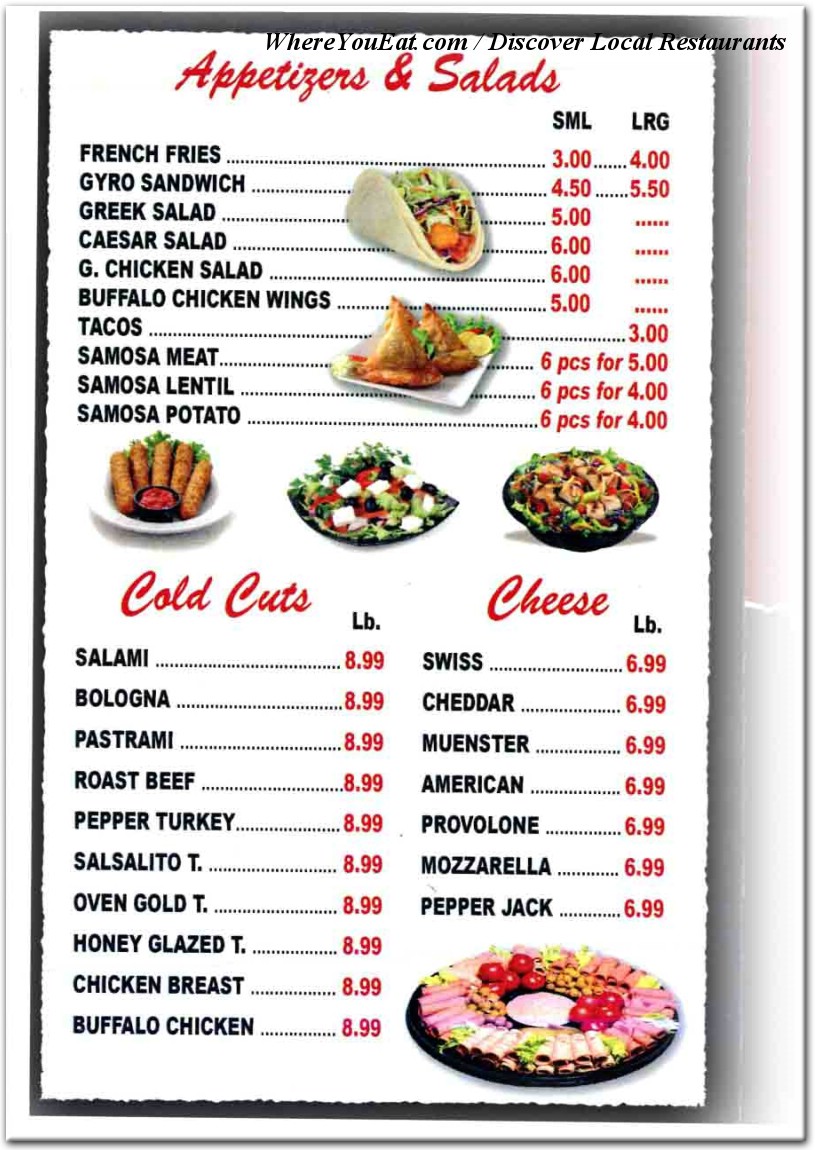 menu image