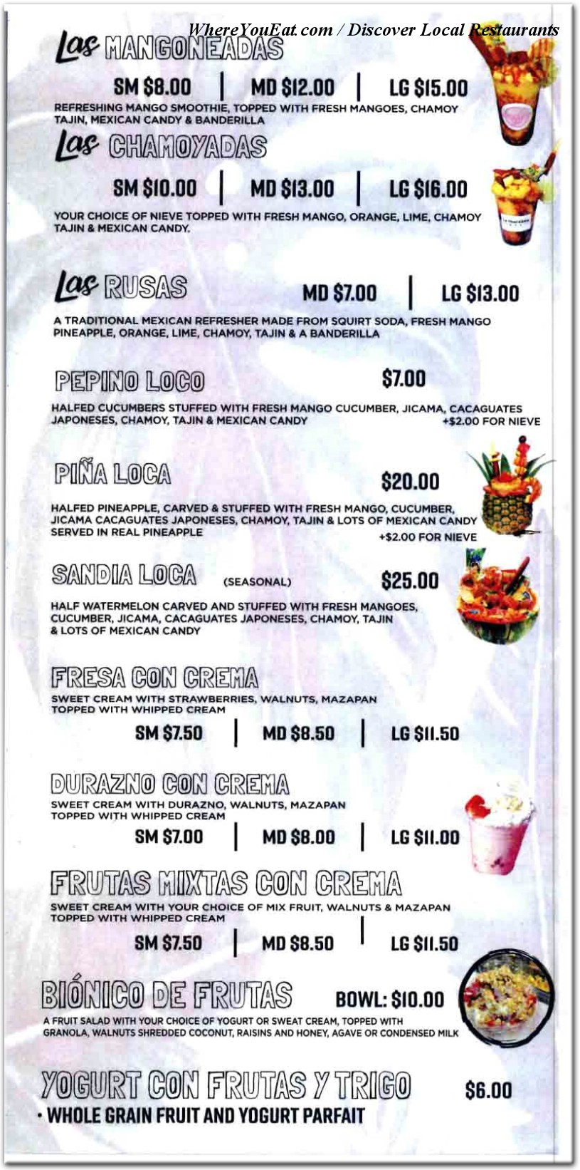 menu image