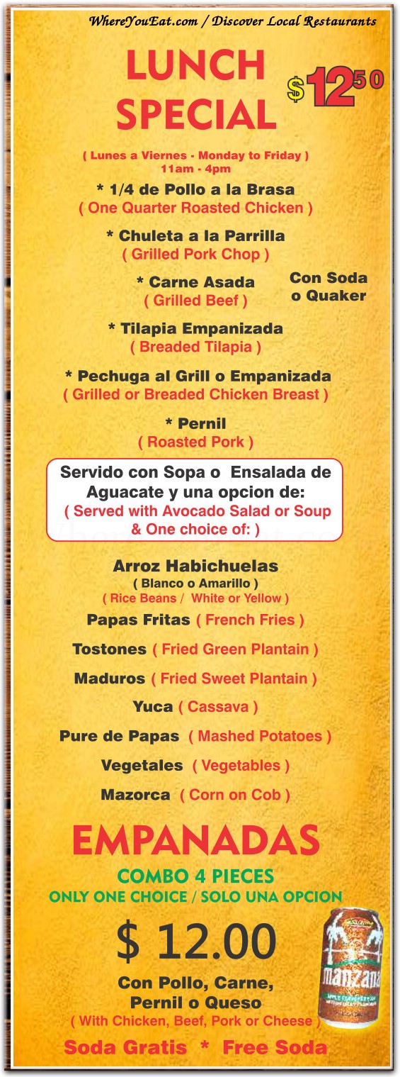 menu image