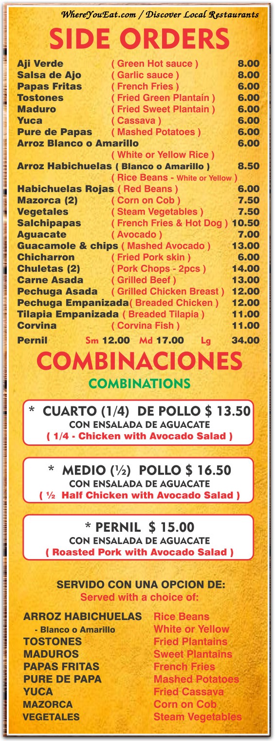 menu image