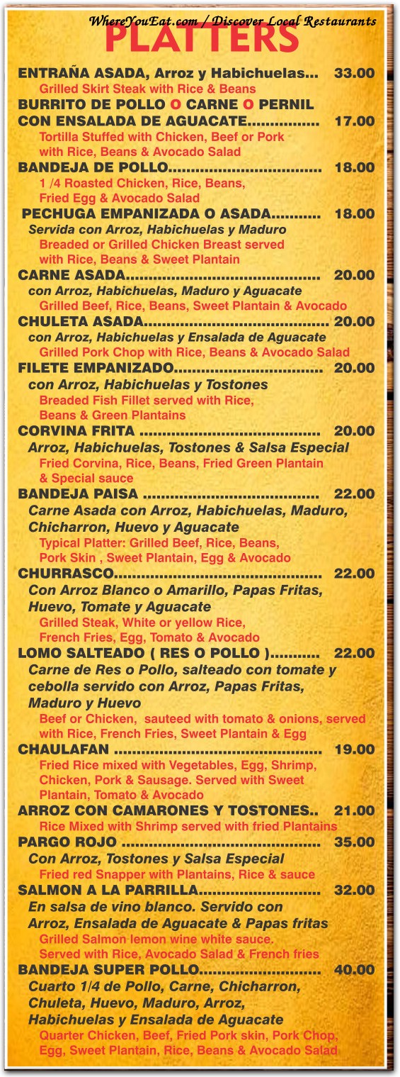 menu image