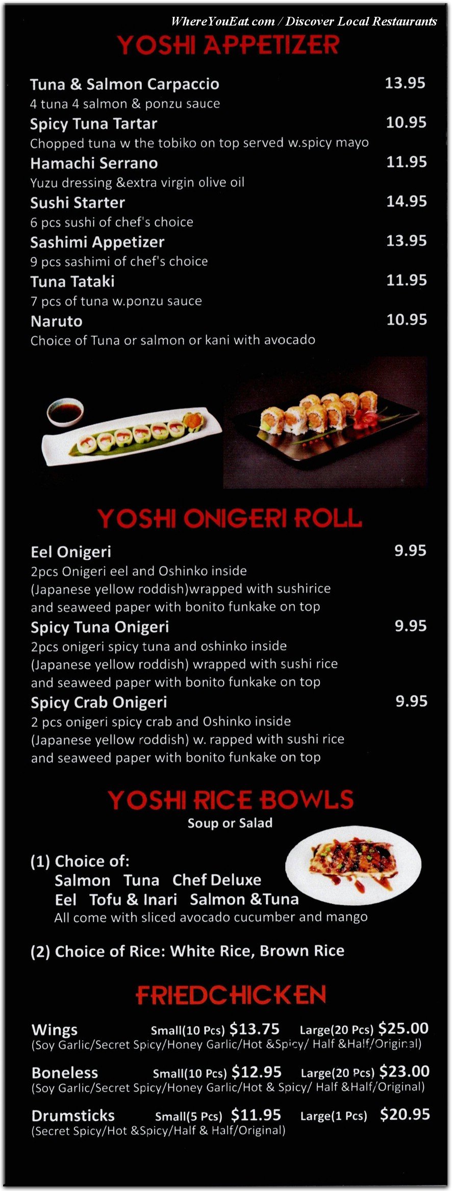 menu image