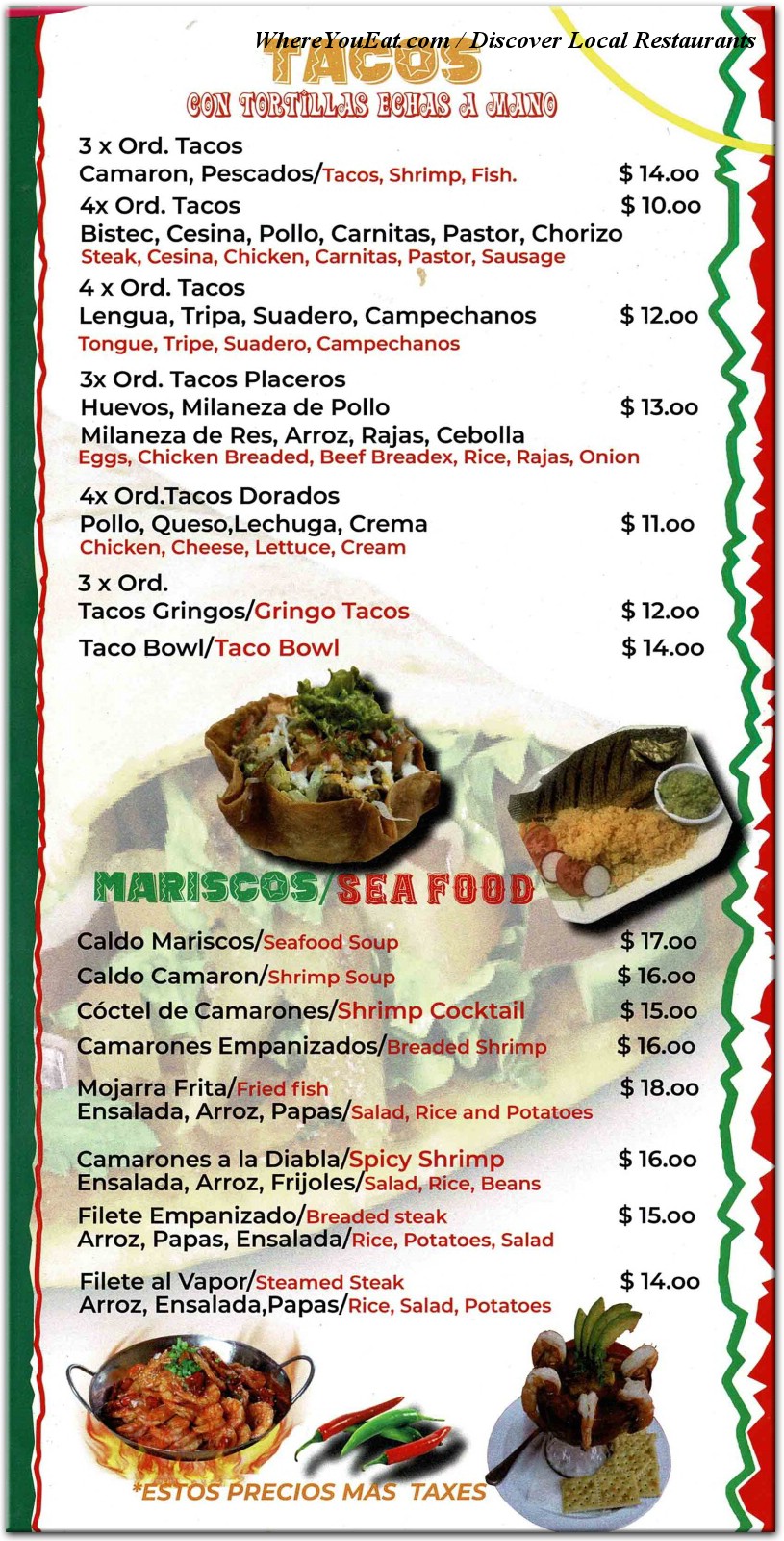 menu image