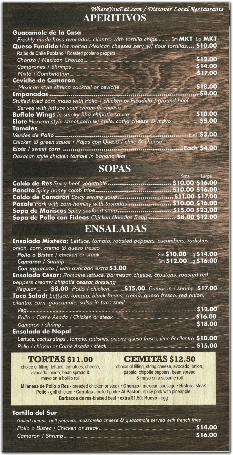 menu image