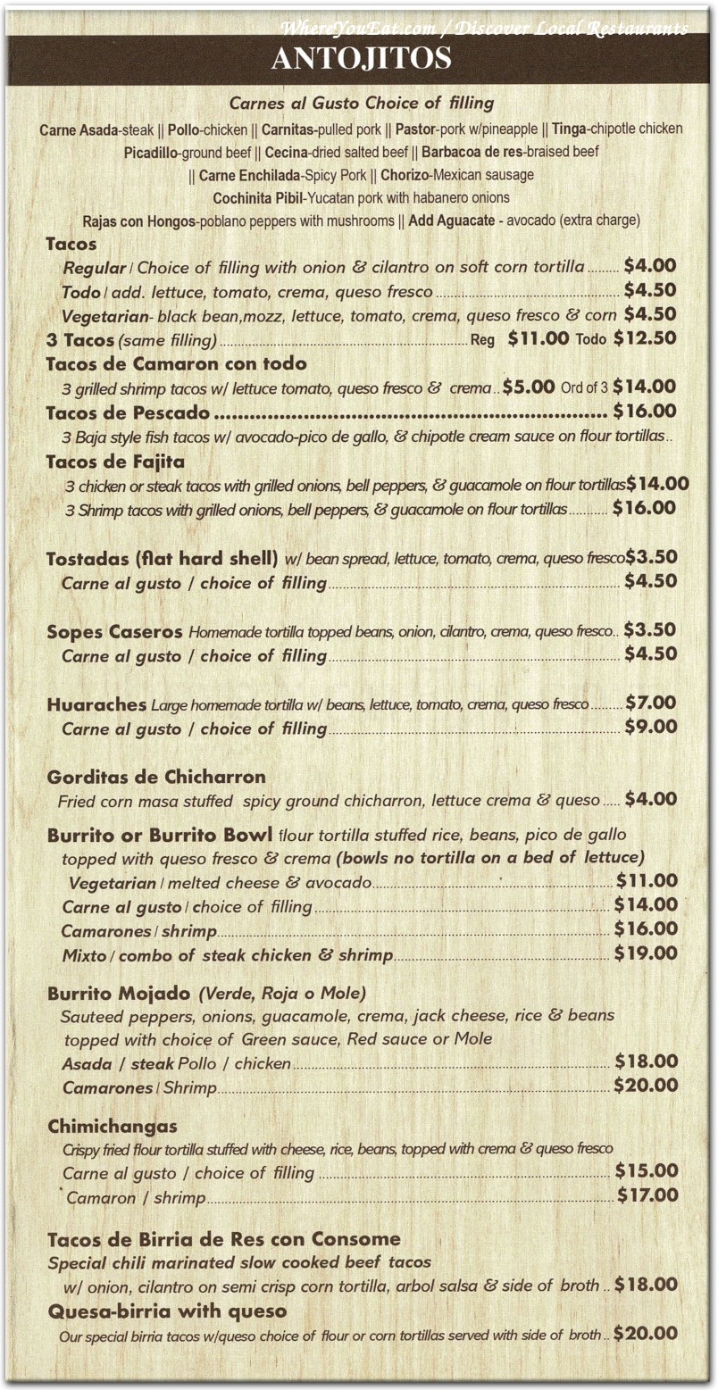 menu image