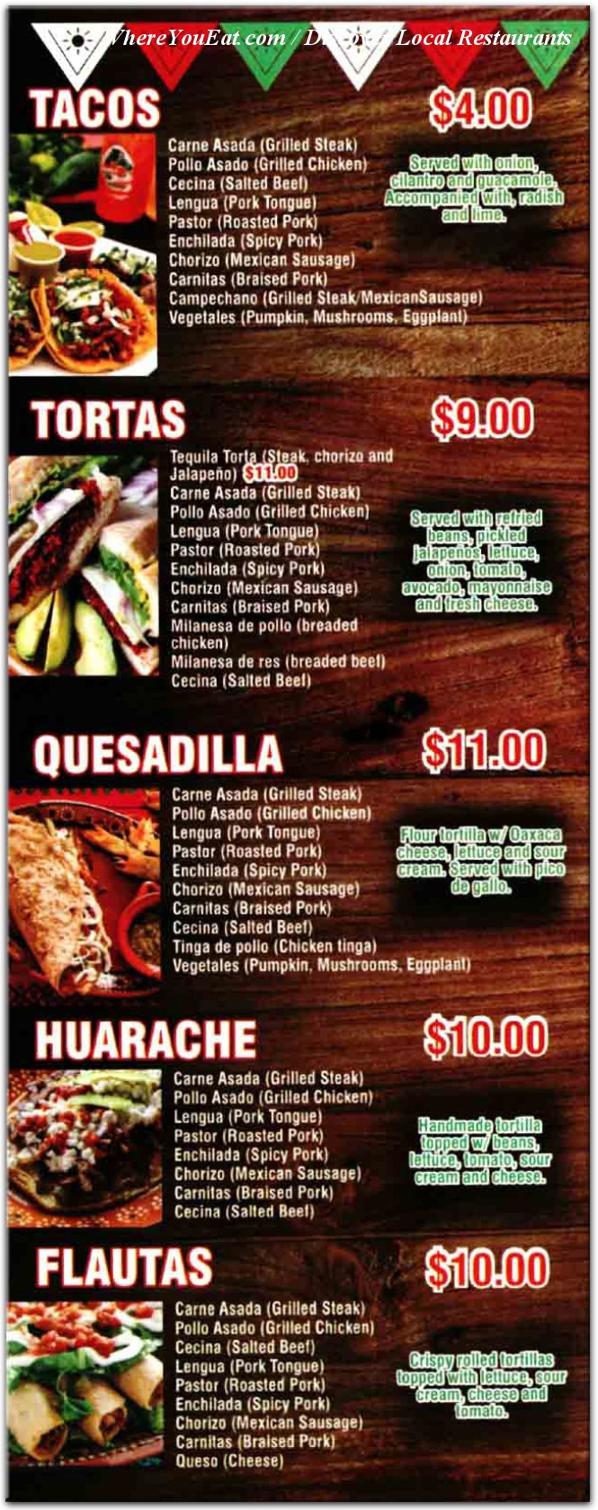 menu image