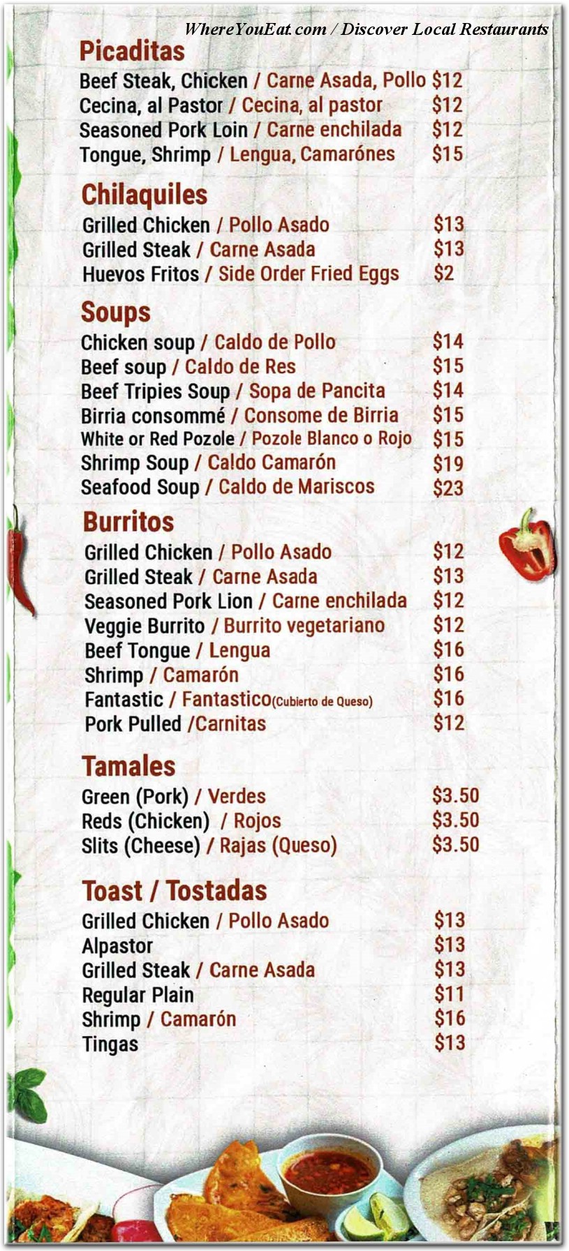 menu image