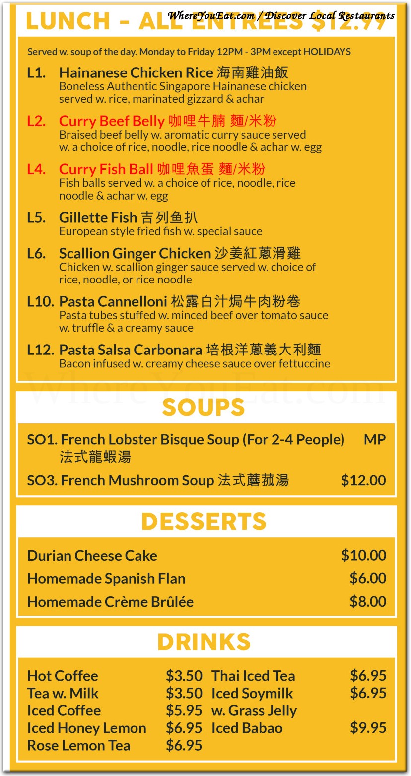 menu image