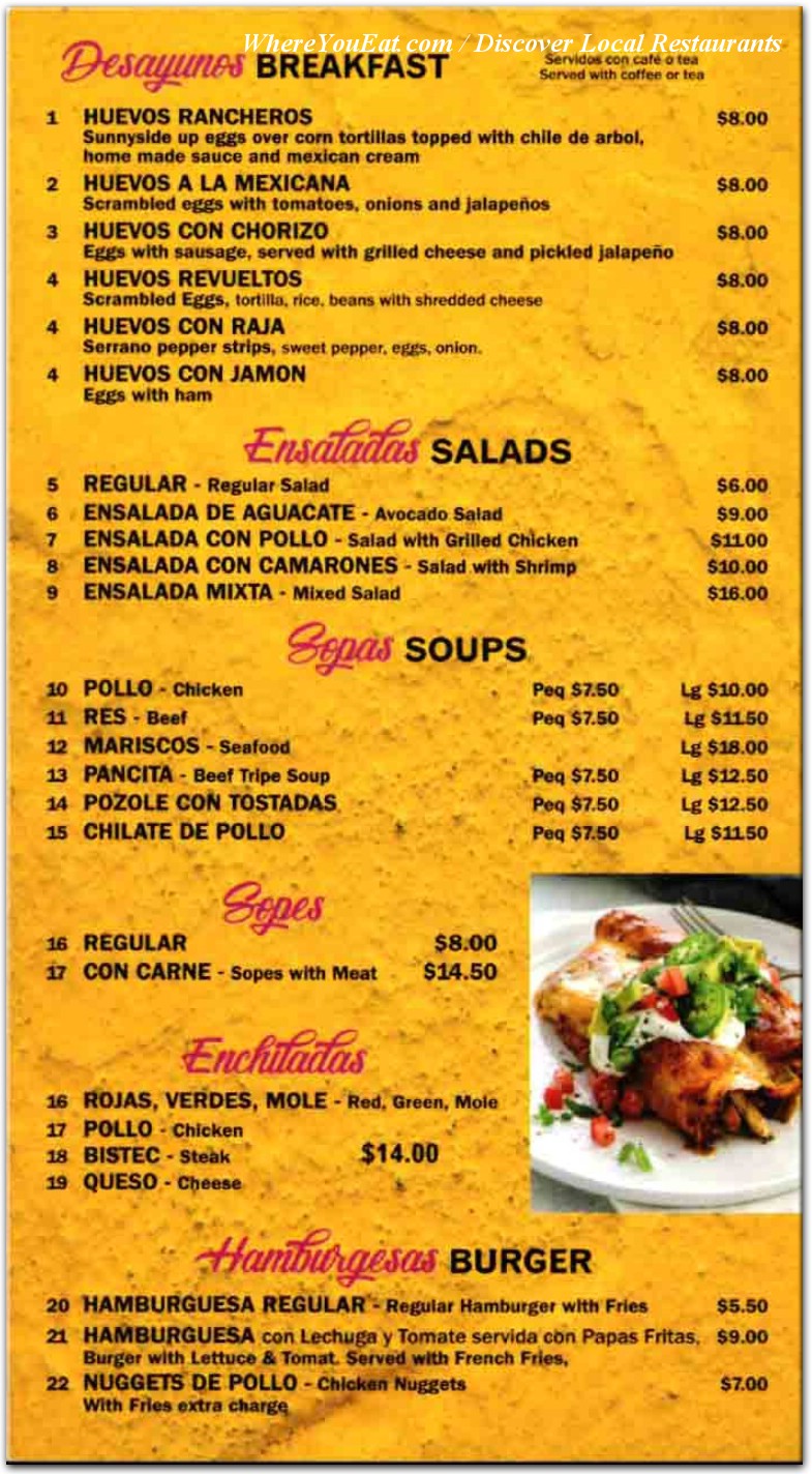 menu image