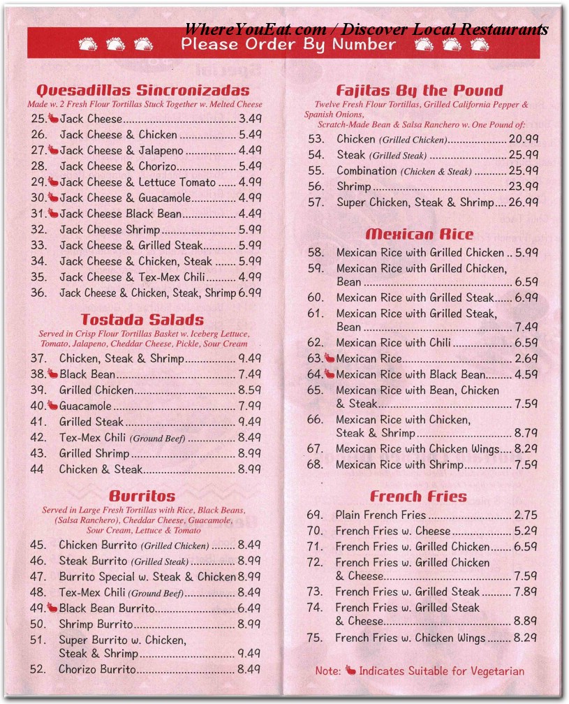 menu image