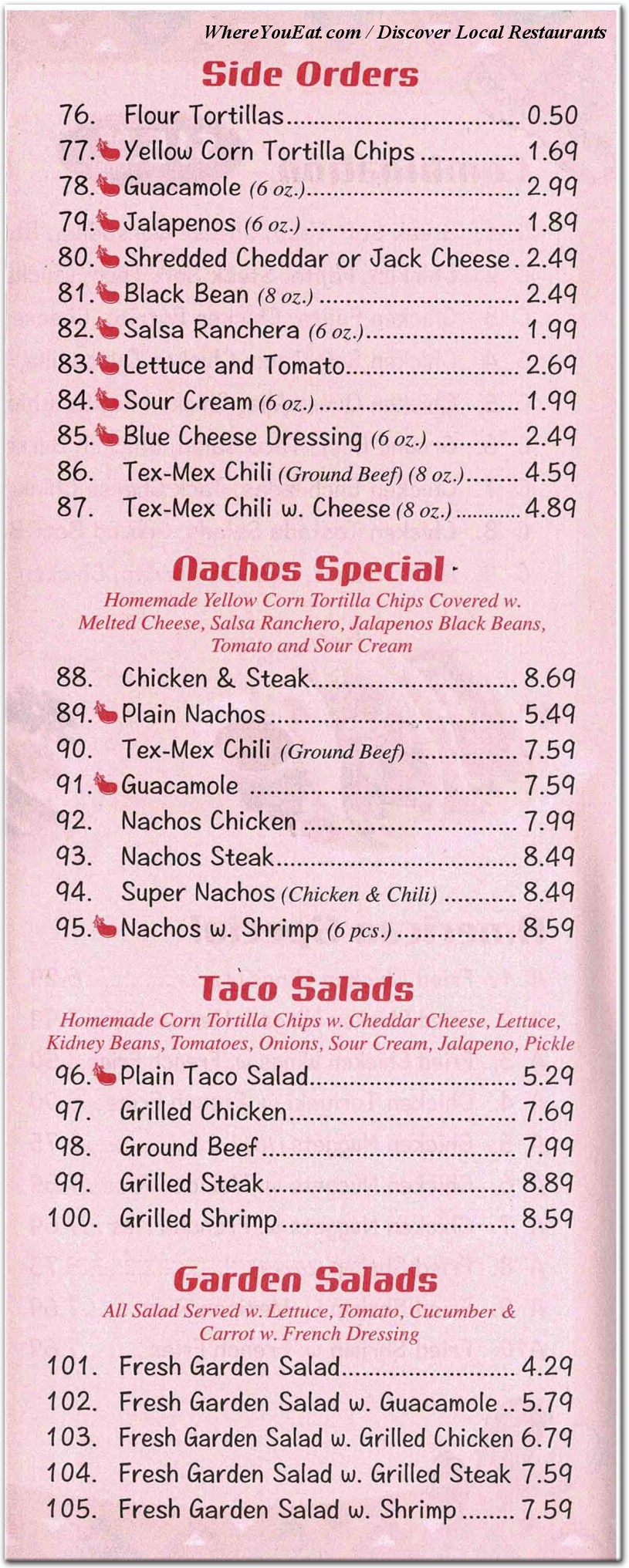 menu image