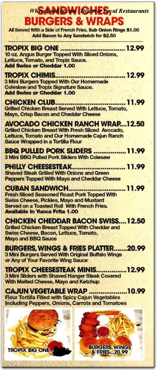 menu image