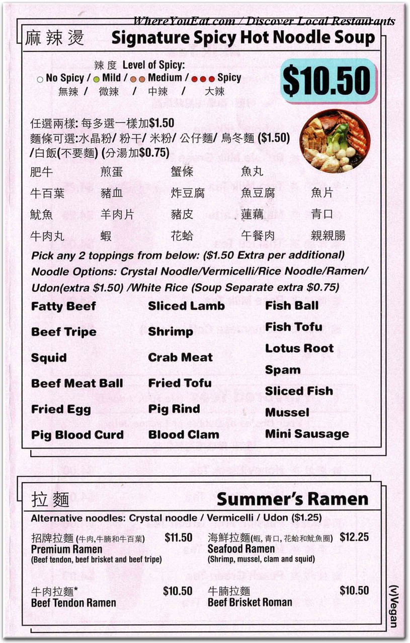 menu image