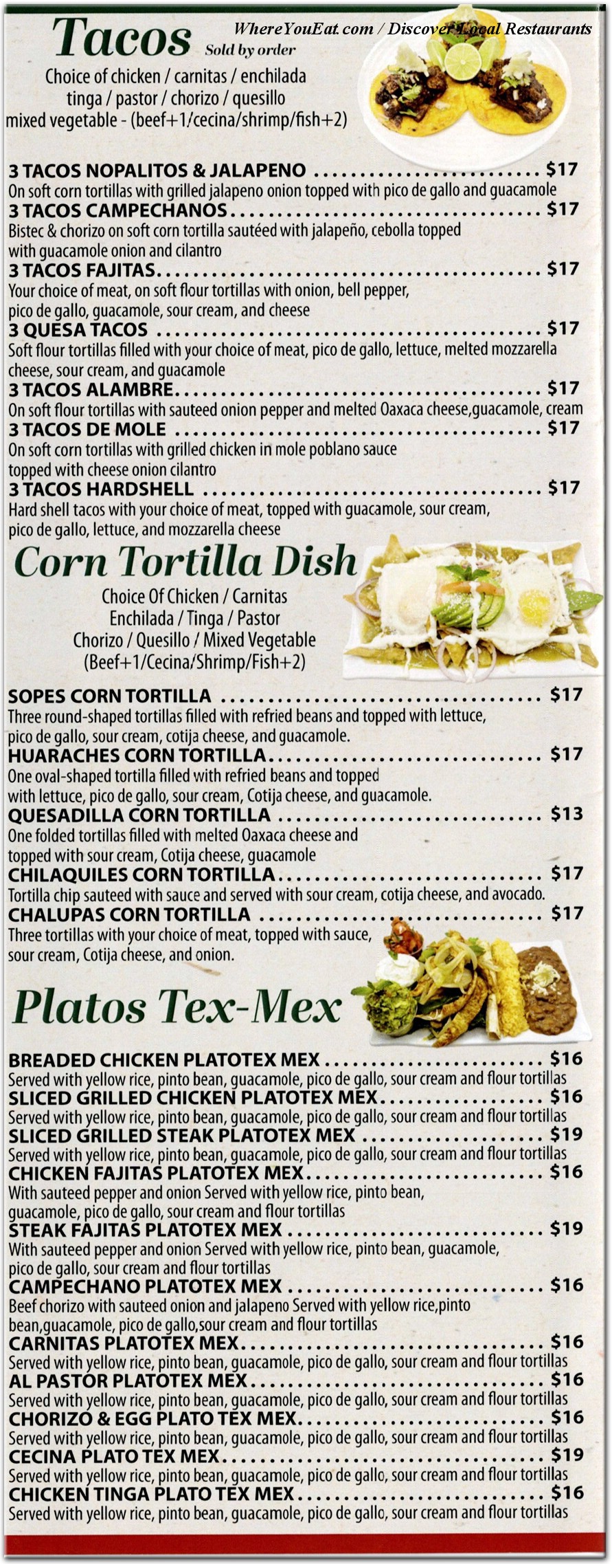 menu image