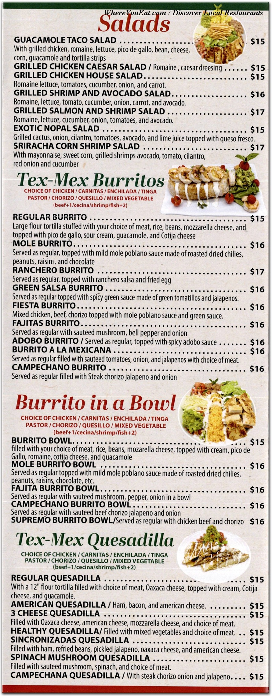 menu image