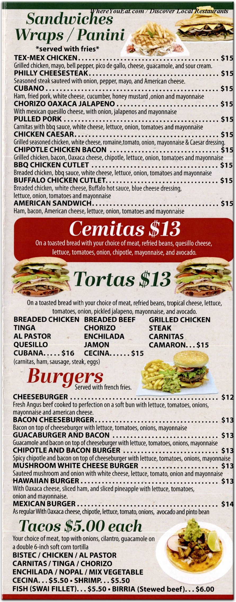 menu image