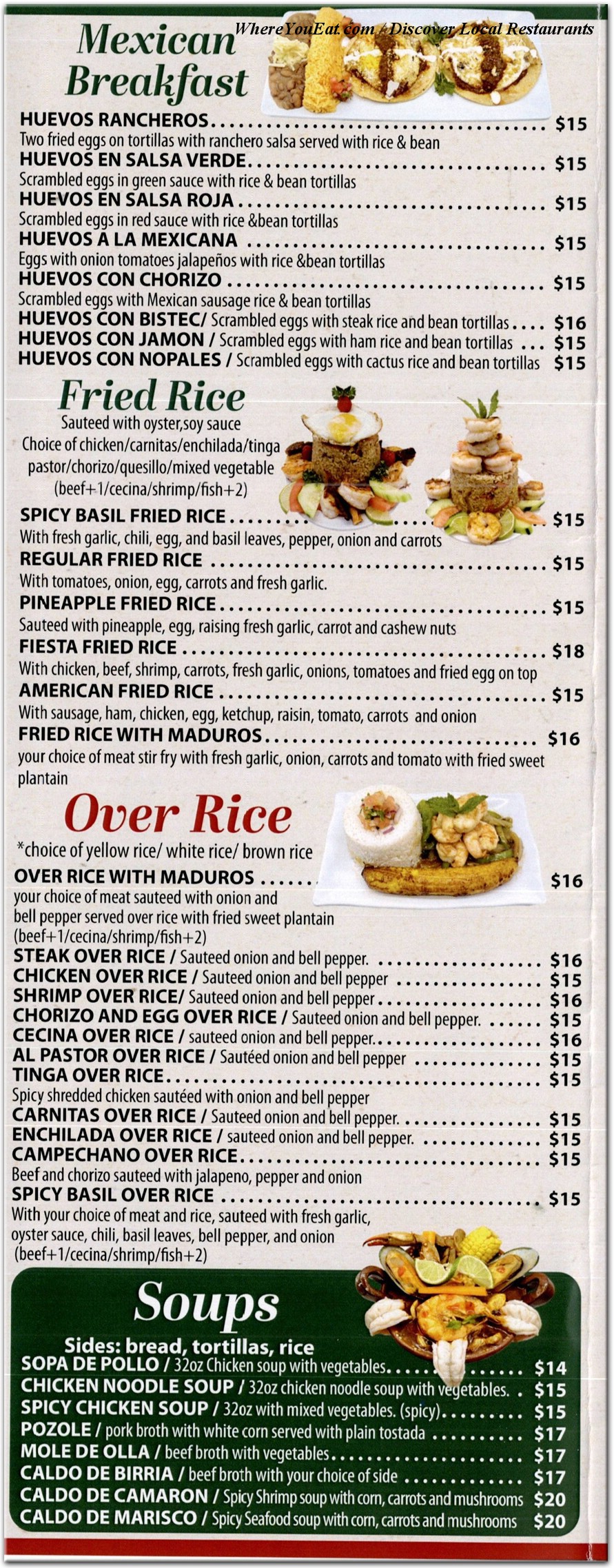 menu image