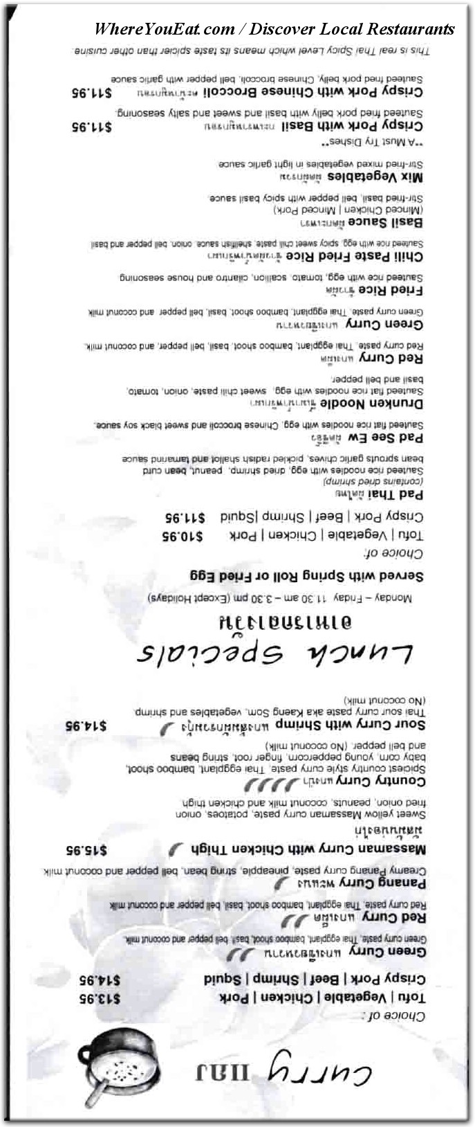 menu image