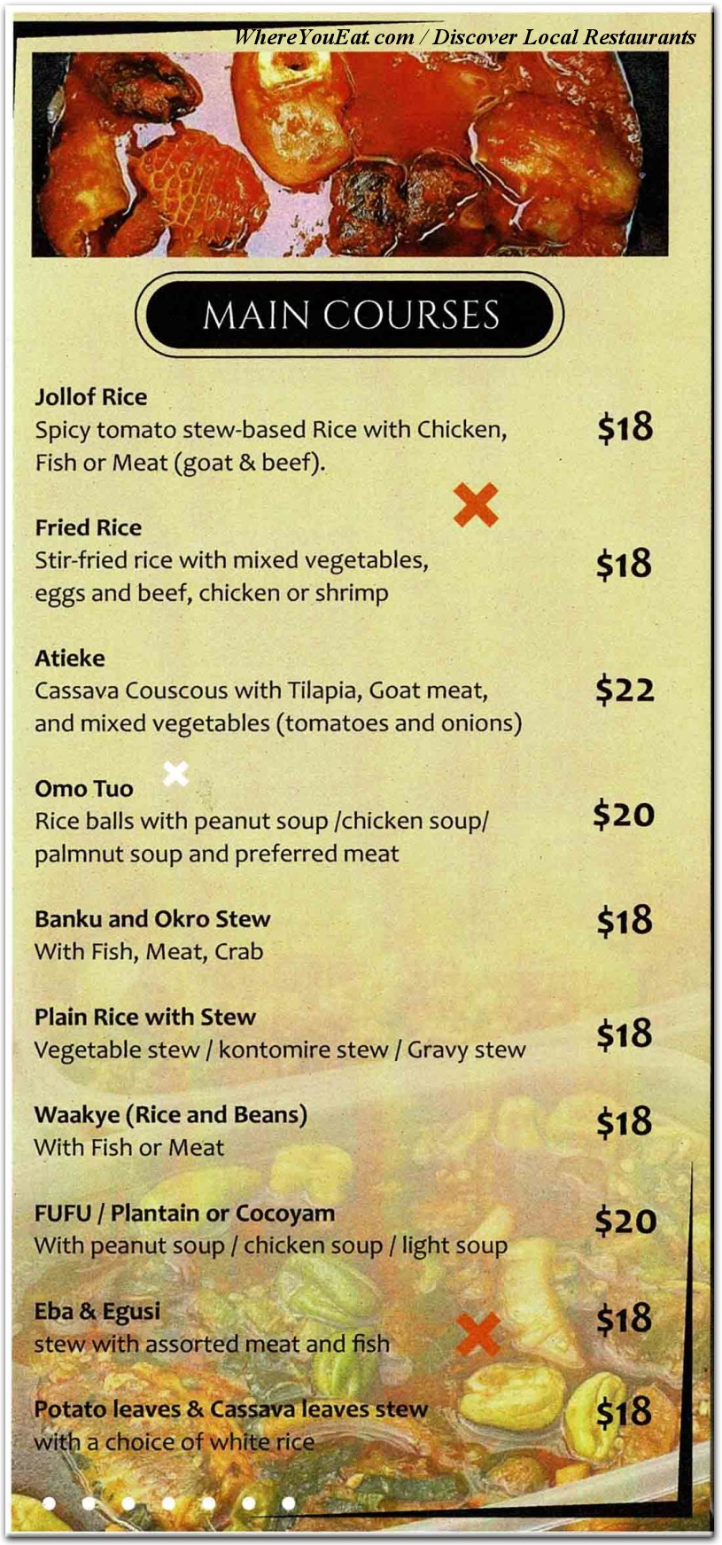 menu image