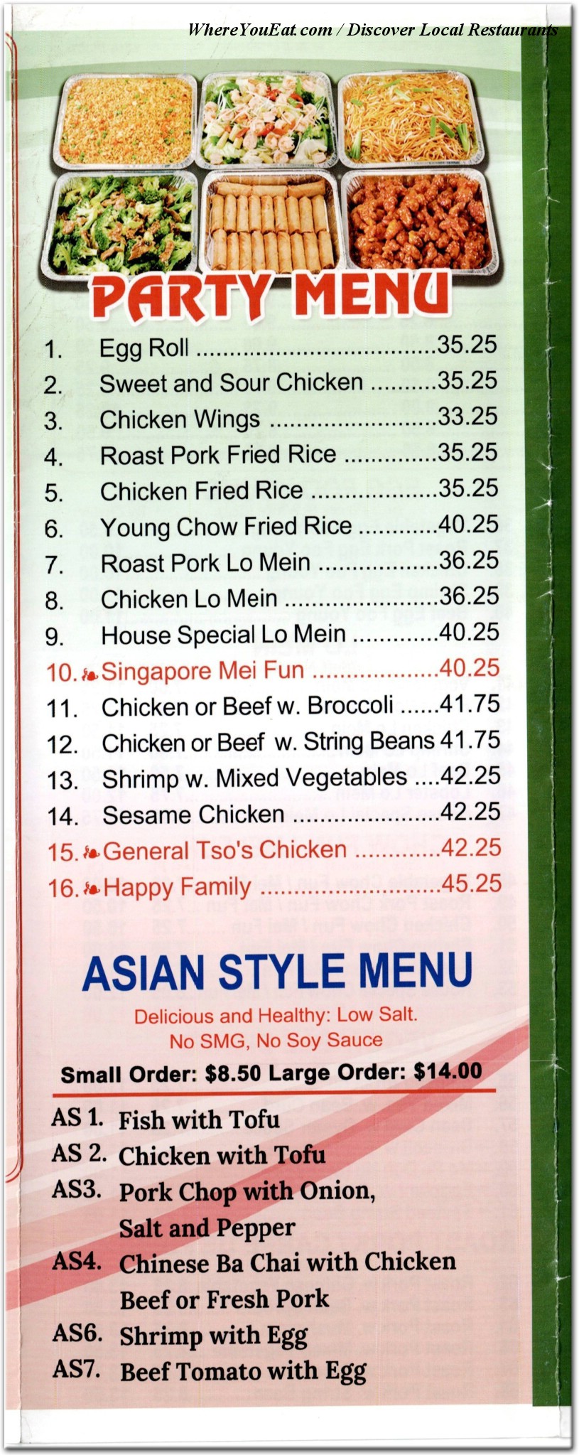 menu image
