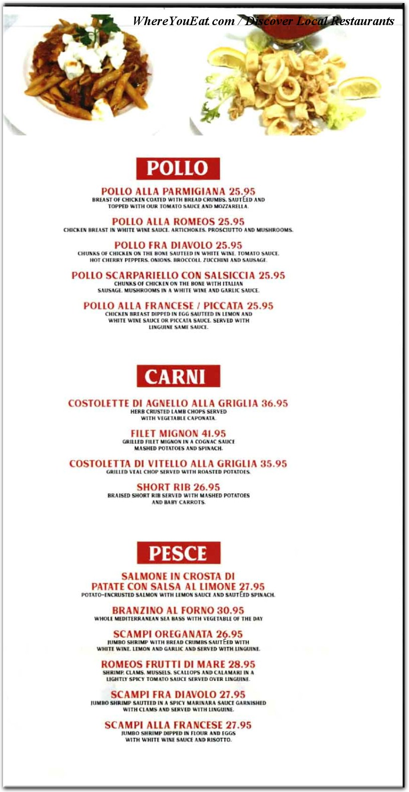 menu image