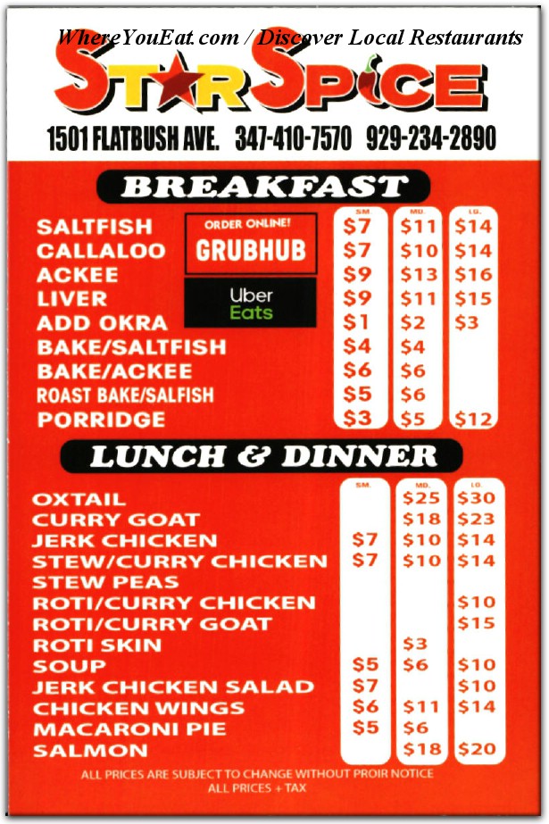 menu image