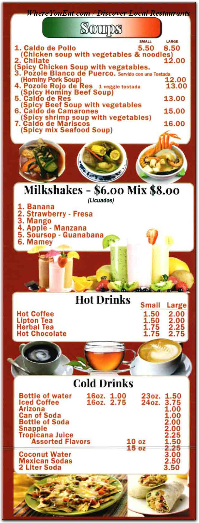 menu image