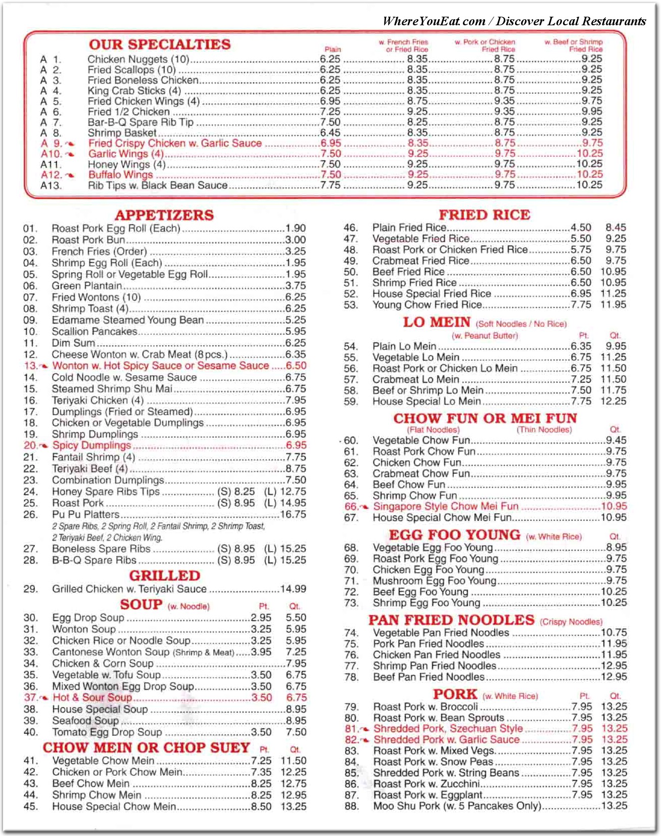 menu image